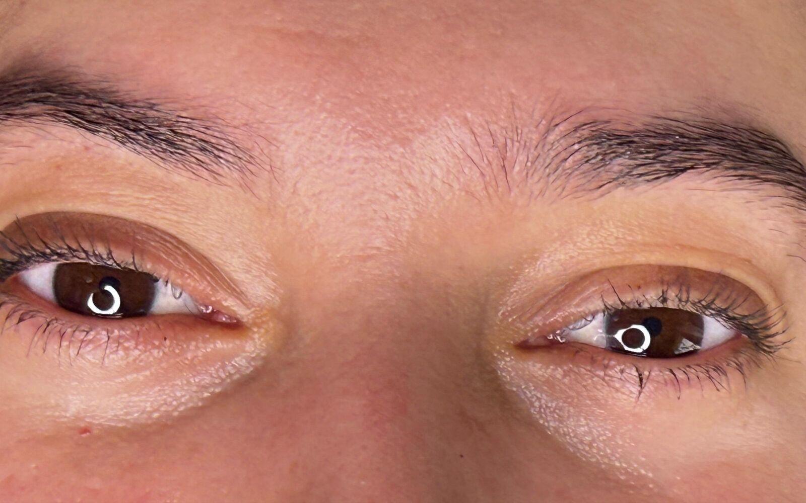 Sourcils avant microblading